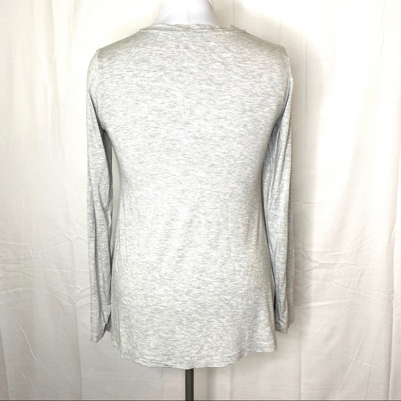 Logo Tunic Top - Gray - Long Sleeve - S - Picture 3 of 6
